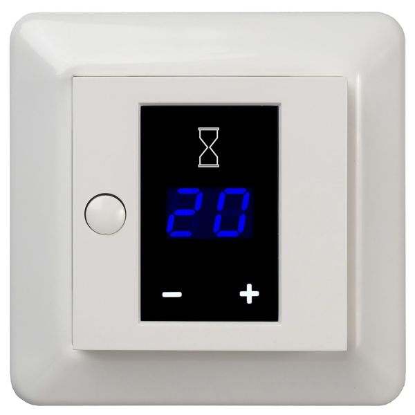 Elko EKO05986 Timer 2-pols, RS, 16 A, display, hvit