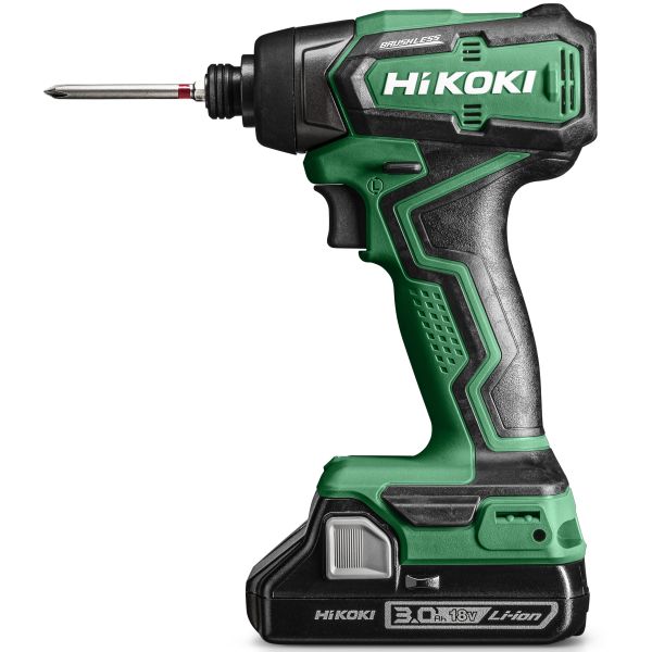 HiKOKI WH18DD Slagskrutrekker med 3.0 Ah batterier og lader