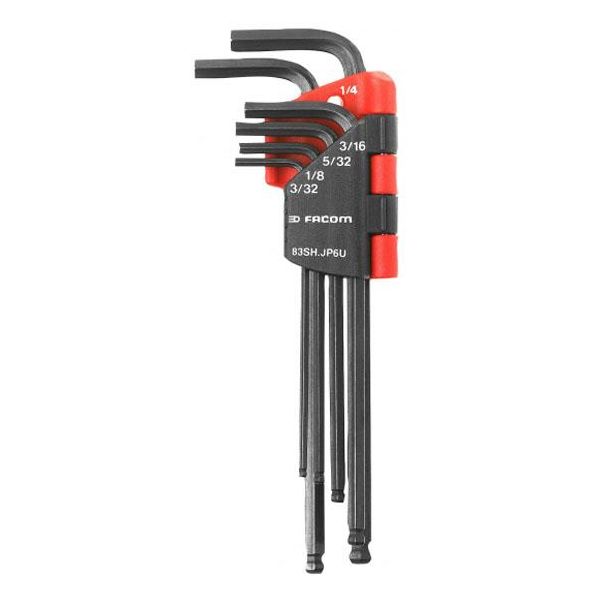 Facom 83SH.JU8 Unbrakonøkkelsett 3/32"-3/8", 8 stk. liten holder