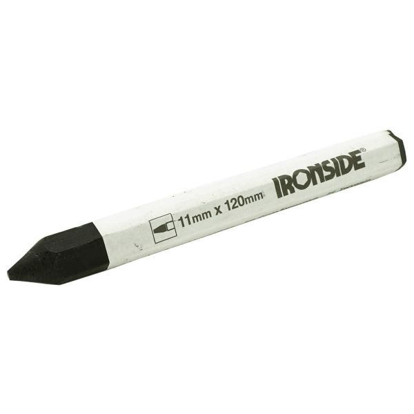 Ironside 100750 Fargekritt 11 x 120 mm, sekskantet, 12-pakning Svart