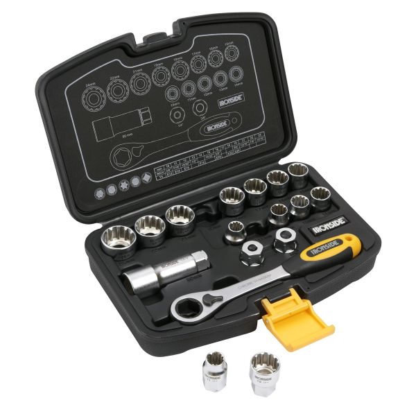 Ironside 116015 Pipenøkkelsett 17 deler