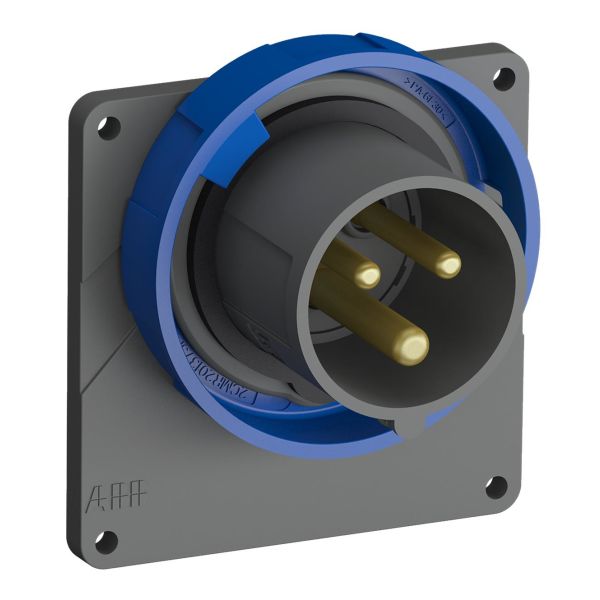 ABB 2CMA101259R1000 Vegginntak IP67 Blå, 16 A, 3-polet