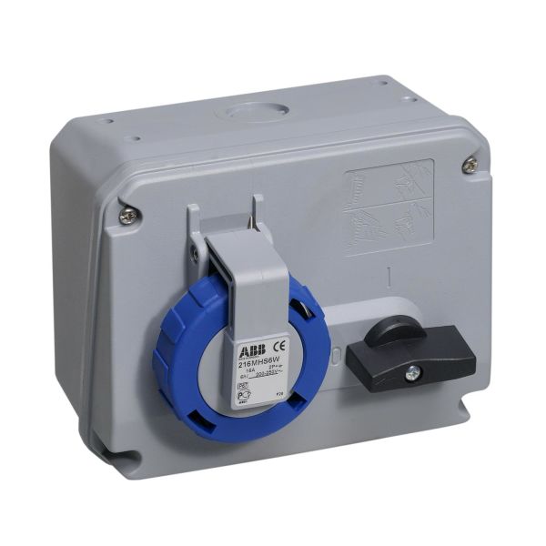 ABB 2CMA167801R1000 Vegguttak IP67, 2P+J, 50-60 Hz