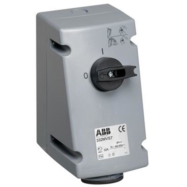 ABB 2CMA167701R1000 Vegguttak IP44, 3P+J, 32 A 500 V
