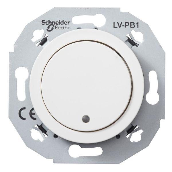 Schneider Electric WDE011070 Knapp for svak spenning hvit 1-polet