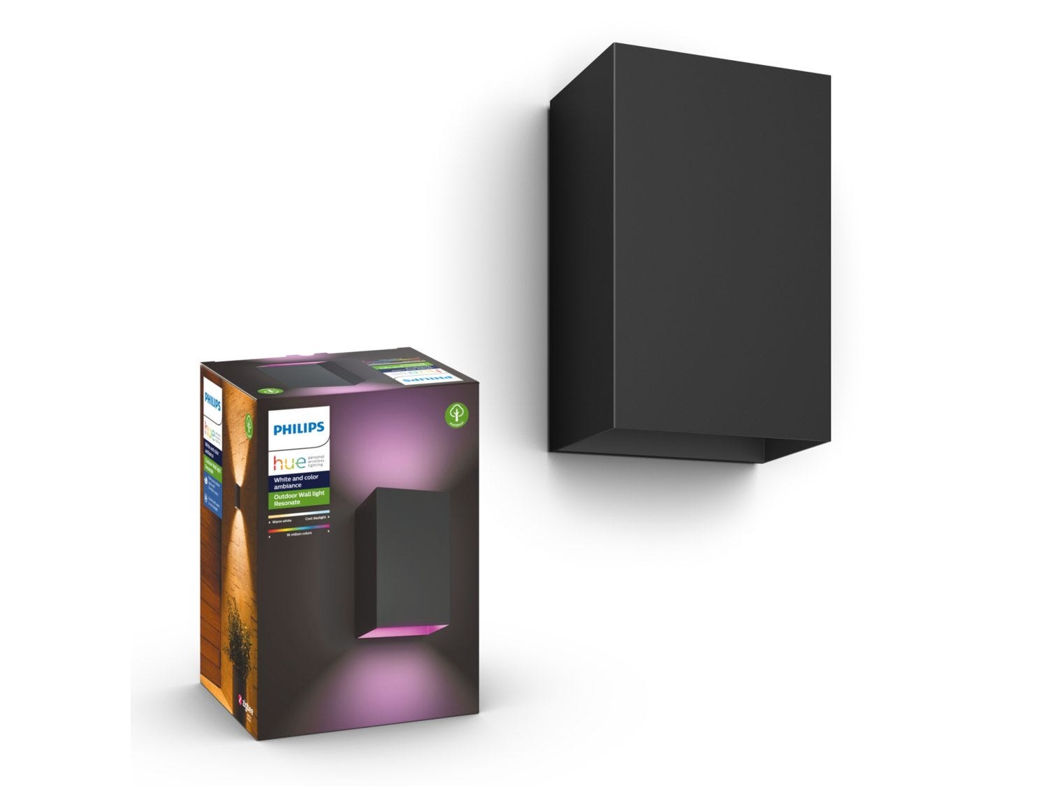 Philips Vegglampe Hue Resonate Sort