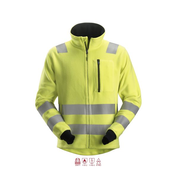 Snickers 2860 ProtecWork Fleecejakke varsel, gul XS