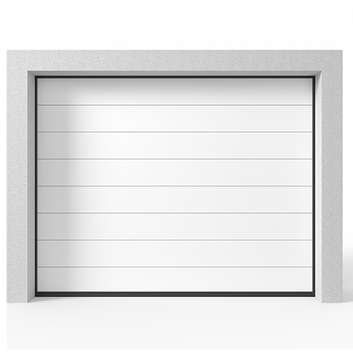Garasjeport Leddport Moderne Panel Hvit, 2400x2000