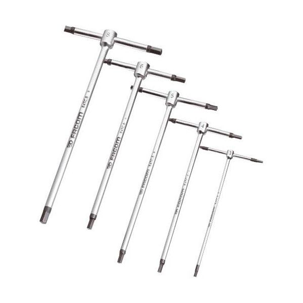 Facom 84TC.J8PB Unbrakonøkkelsett med T-håndtak 2 mm – 10 mm, 8 stk.