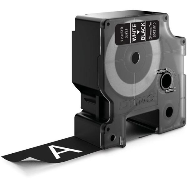 DYMO Standard D1 Teip 24mm Hvitt på svart