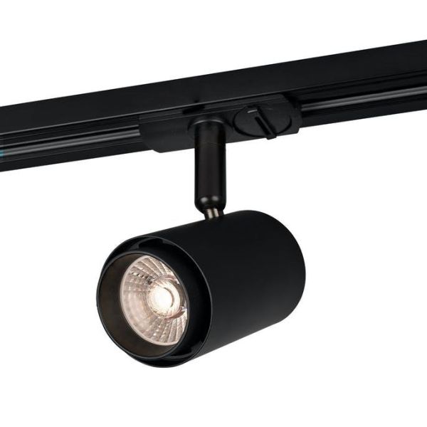 Hide-a-Lite Focus Track Micro Spotlight 10 W, 1-fase, 36°, svart 2700 K