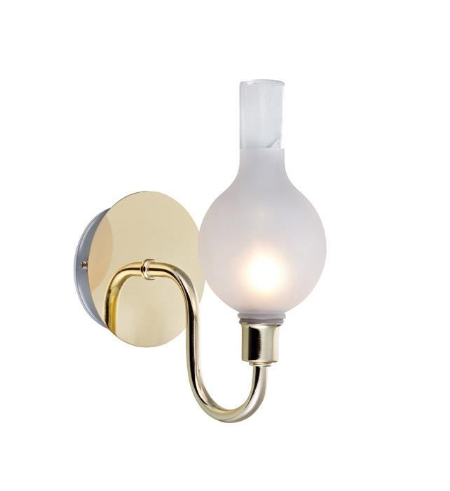 Markslöjd Vegglampe Liberty Messing/Frostet