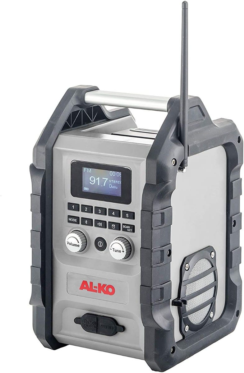 AL-KO Radio DAB WR 2000 Uten Batteri OG Lader, Easy Flex Serien