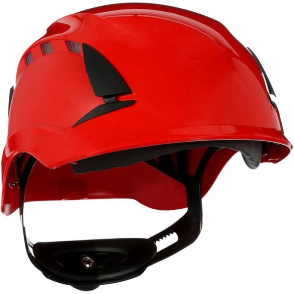 3M SecureFit X5505V Vernehjelm ventilert Rød