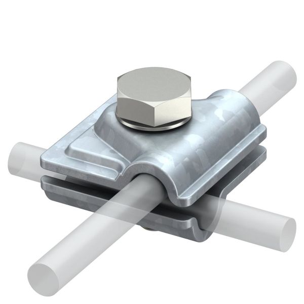 Obo Bettermann 5311500 Koblingsklemme for runde ledere Ø 8–10 mm Varmforsinket
