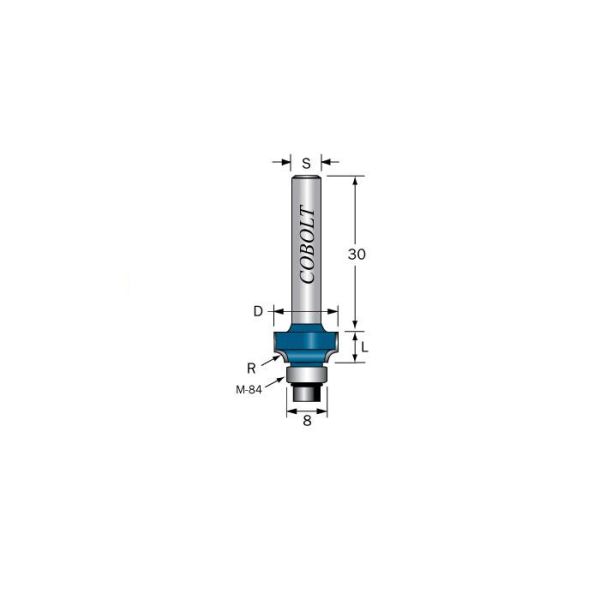 Cobolt 117-010 Avrundingsfres R=1 / D=10
