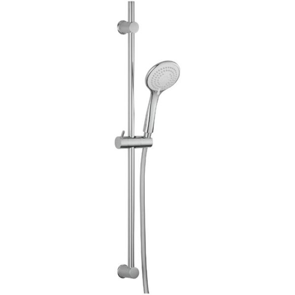 Adora Pompan Dusjsett Ø 100 mm, 3 stråletyper, hvit/forkrommet