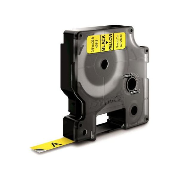 DYMO Standard D1 Teip 9mm Svart på gult