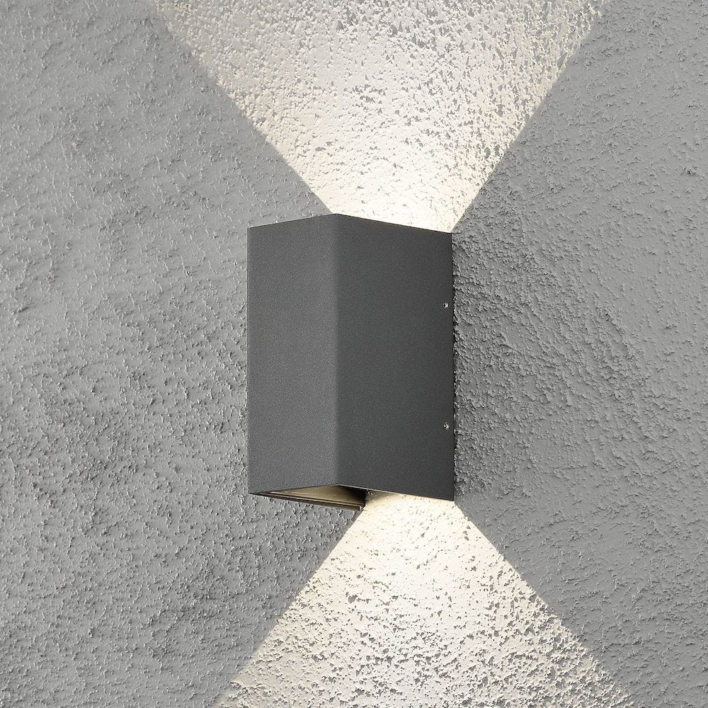 Konstsmide Vegglampe Cremona 2x3w LED Dark Gray
