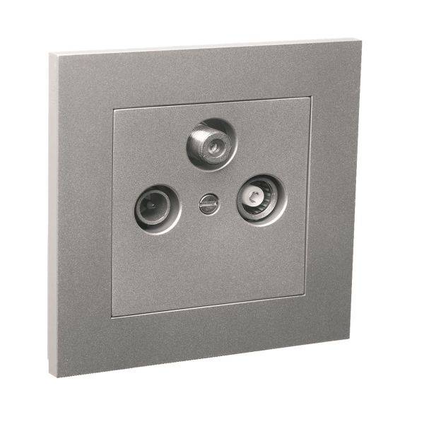 Elko EKO04014 Antenneuttak med Radio/TV-utgang Aluminium