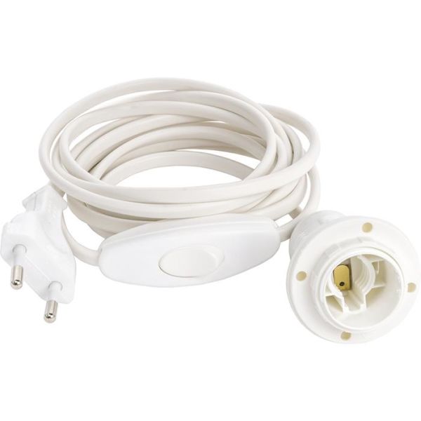 Gelia 4000094102 Lampeledning med lampeholder E14 og bryter