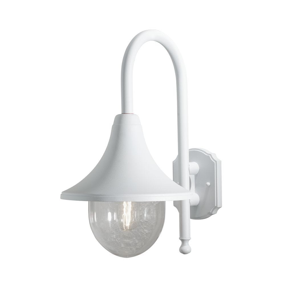 Konstsmide Vegglampe LED Bari E27 Ned Hvid