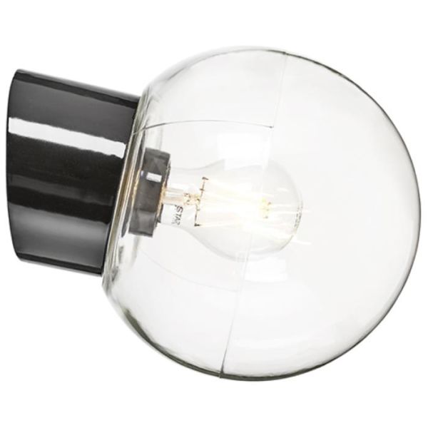 Ifö Electric 6045-510-16 Veggarmatur klar, skrå, IP54 Svart