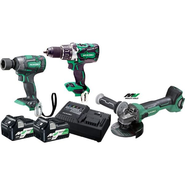 HiKOKI DS18DBL2 + WR18DBDL2 + G3613DA Industripakke 8 deler