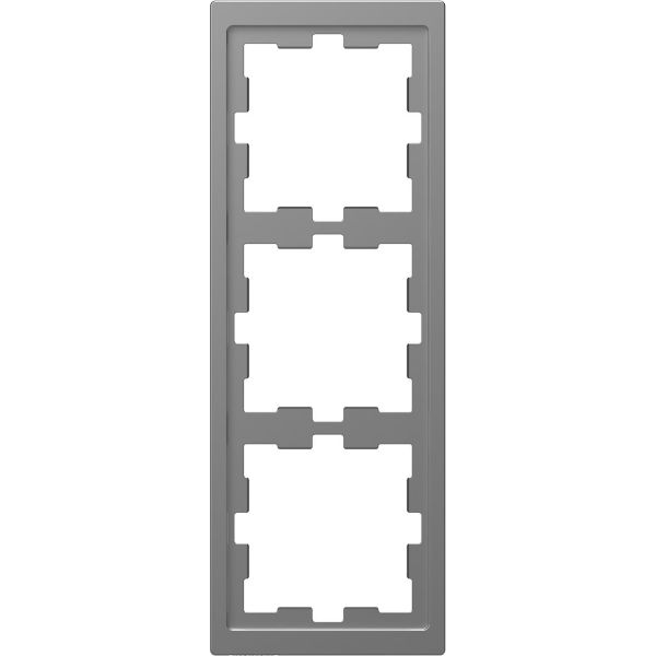Schneider Electric MTN4030-6536 Kombinasjonsramme 3-roms, t-plast Sølv