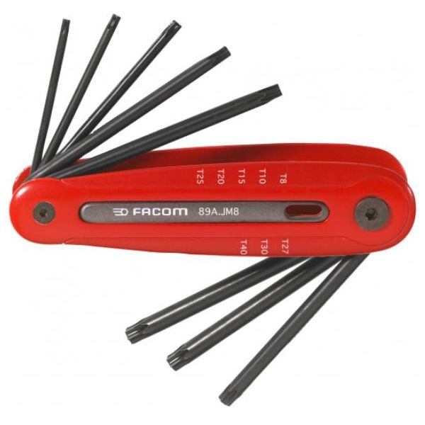 Facom 89R.JM8 Torxnøkkelsett T8-T40, i holder
