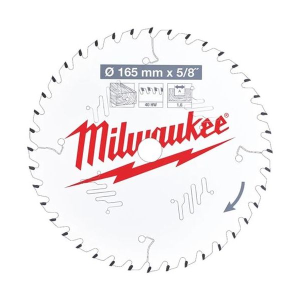 Milwaukee CSB P W Sagklinge 165x1,6x20 mm, 40T