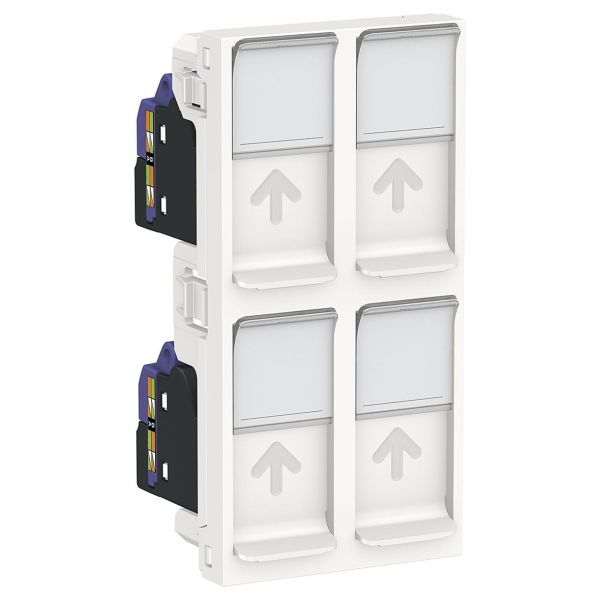 Schneider Electric NU348518 Datauttak for 4 bokser, 6 A (IEC)