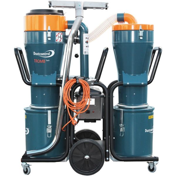 Dustcontrol DC Tromb 400 AA Twin Støvavskiller med grovavskiller, beholder