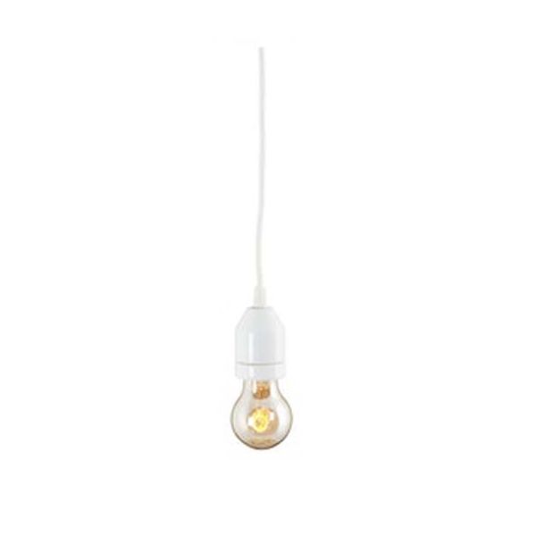 Ifö Electric Klack Pendelarmatur E27, porselen, takplugg Hvit/hvit