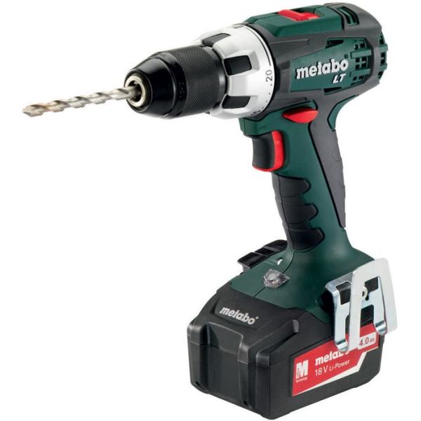 Metabo BS 18 LT Borskrutrekker med 4,0Ah-batterier og lader