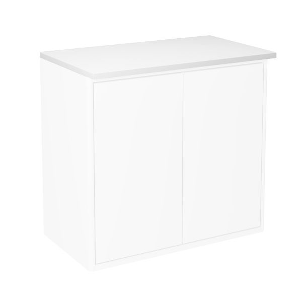 Gustavsberg Graphic Topplate for skap 60 x 32 cm, med belysning Hvit