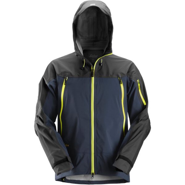 Snickers 1300 FlexiWork Skalljakke marineblå/svart, med stretch XS