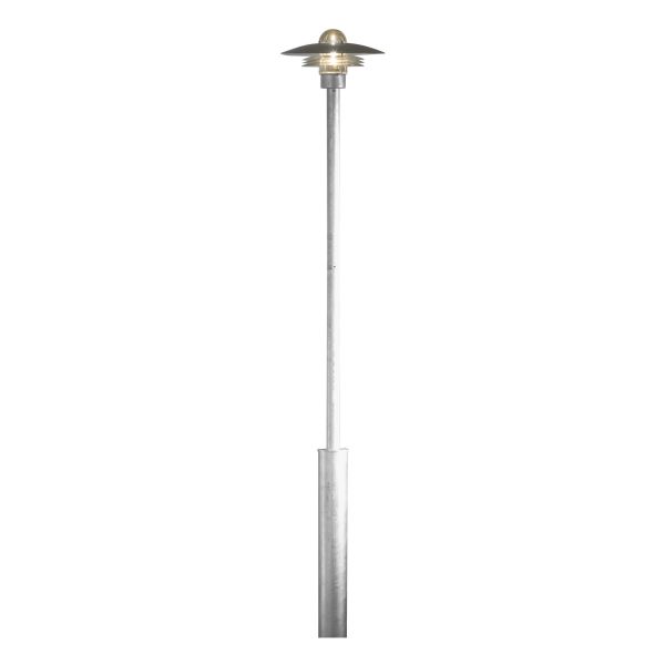 Konstsmide Modena Stolpelykt 225 cm, galvanisert