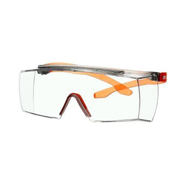 3M Secure fit 3700 Vernebriller Oransje brillestang, klar linse