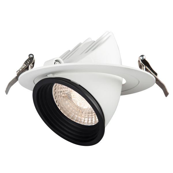 Hide-a-Lite Focus Point Maxi Downlight 24°, 3000 K OnOff, med ledningssett