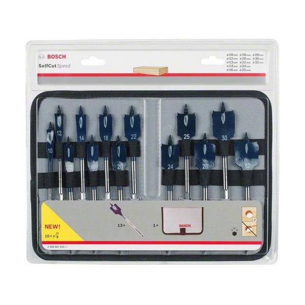 Bosch Self Cut Speed 2608587010 Senterborsett 13 deler