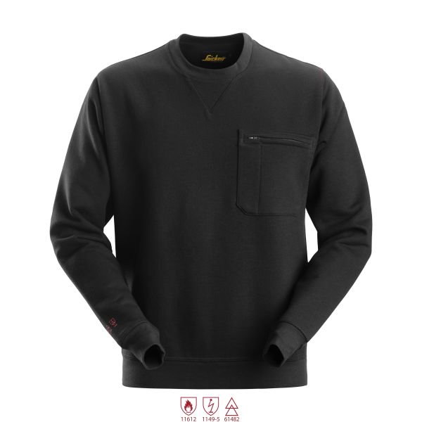 Snickers 2861 ProtecWork Sweatshirt svart XS
