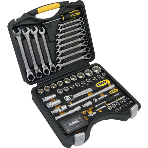 Ironside 102340 Pipenøkkelsett 1/4" og 1/2", 90 deler