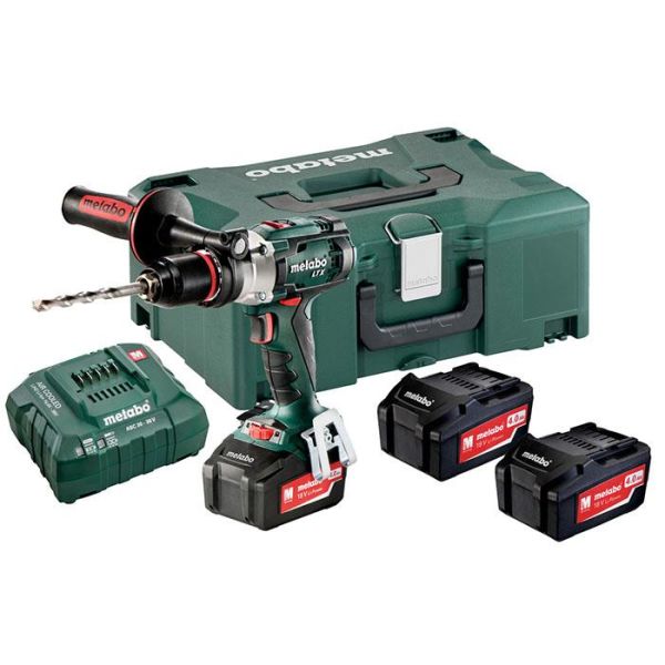 Metabo SB 18 LTX Impuls Set Slagbormaskin med 4,0Ah-batterier og lader