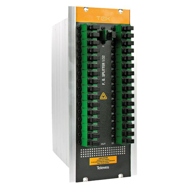 Televes 234601 Optisk splitter med SC/APC-tilkobling 32-veis