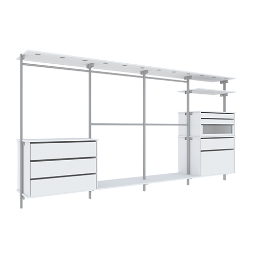 Komplett Innredning Mix 3250 mm - Før 4 dører