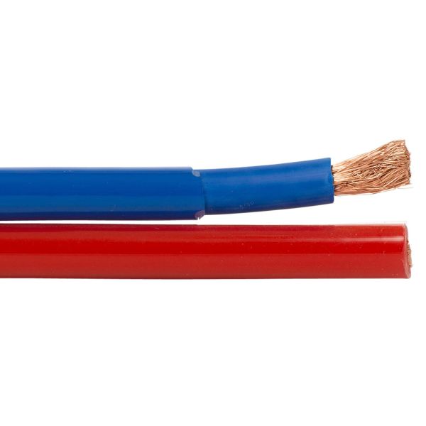 Rutab BITFLEX Tilkoblingskabel 2 x 10 mm, rød/blå 1 m, kappet
