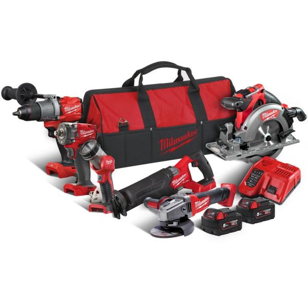 Milwaukee M18 FPP6H2-502B Verktøypakke
