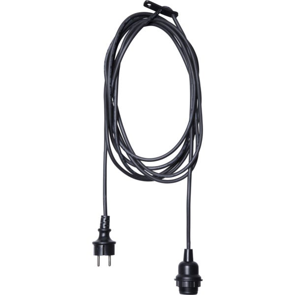 Star Trading Kabel E27 Ute Svart