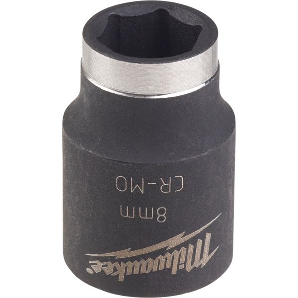 Milwaukee Shockwave Impact Duty Kraftpipe 3/8"-feste, kort 8 mm